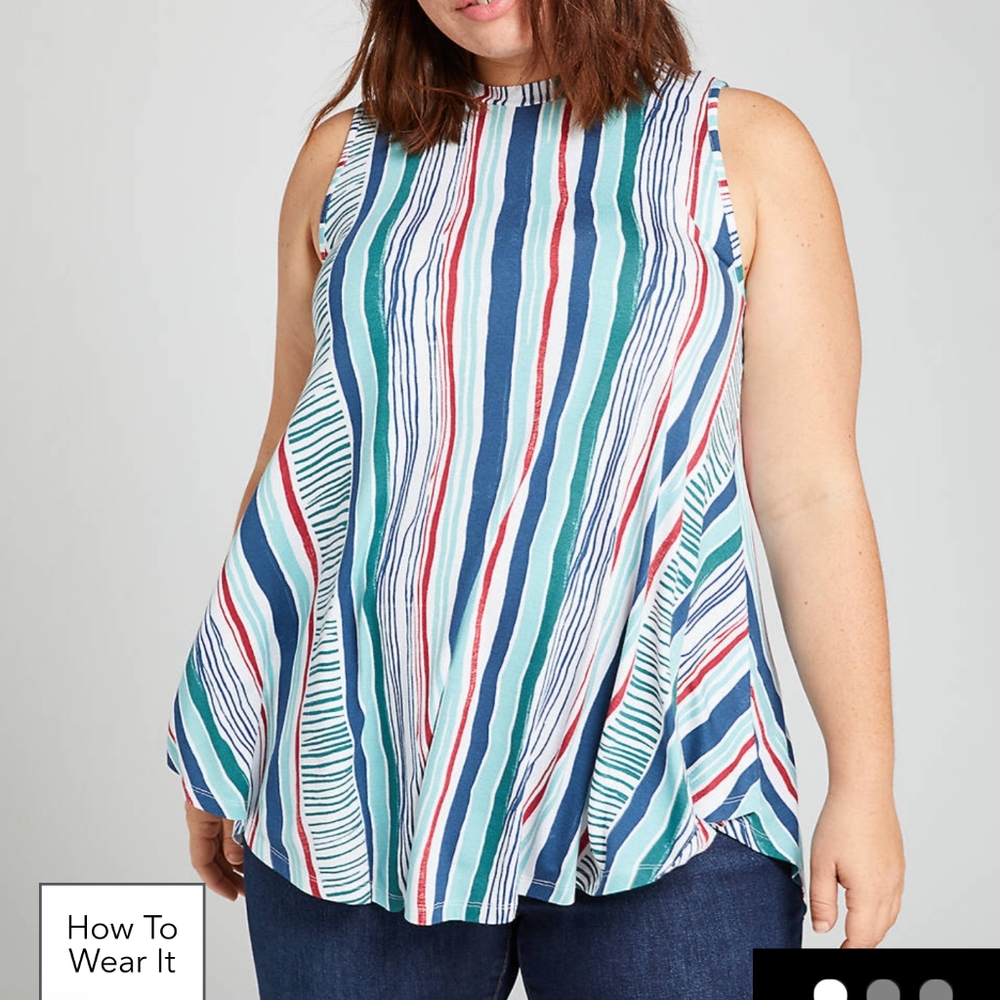 NWT Lane Bryant Tunic Swing Tank size 10/12